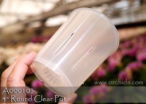 4&quot; Round Clear Pot - Set of 6